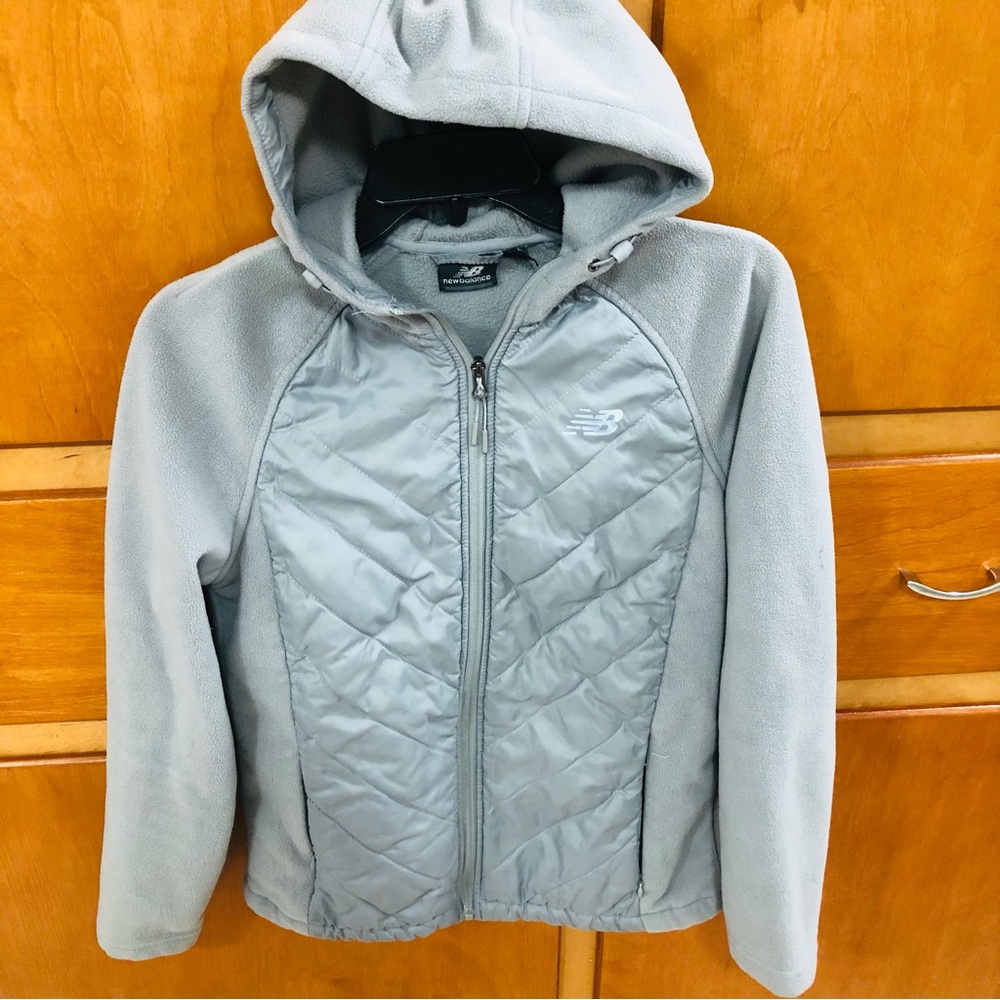 New Balance Gray Hooded Jacket
